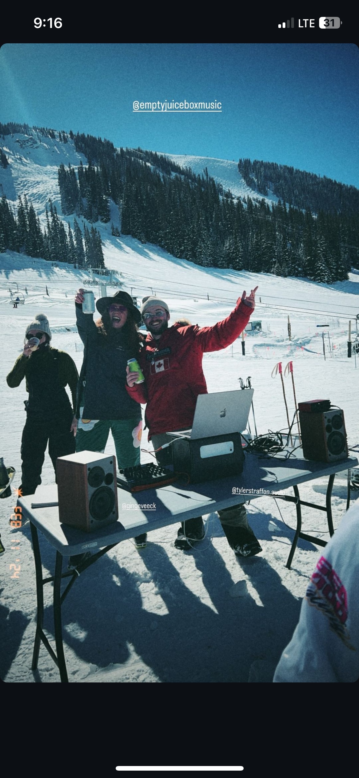 On the ski slopes
